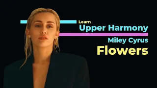 Miley Cyrus  - Flowers  (Lyrics)  🎤 Upper  Harmony Tutorial by Robert Lee (Online Voice Coach)