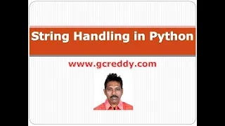 Python Class 10 - String Handling in Python