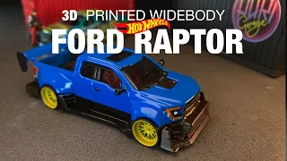 Custom Hotwheels ‘17 Ford F-150 Raptor, 3D Print Widebody