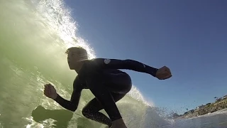 Surfing Santa Cruz. Gopro