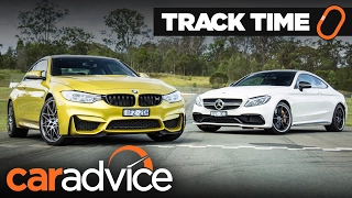 2017 BMW M4 Competition vs Mercedes-AMG C63 S Track Test | CarAdvice