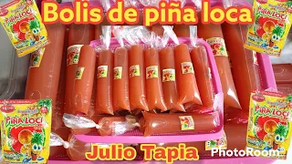 Bolis de piña loca sabor gourmet bolis de agua para negocio