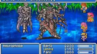 Final Fantasy V - Gilgamesh's sacrifice (Necrophobe boss fight)