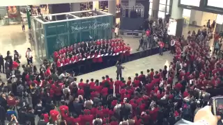 Cathay Pacific Flash Mob Hong Kong Airport