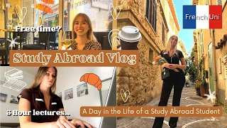 Day in the life of a Study Abroad Student in France | French Uni | University Vlog