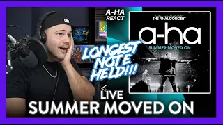 A-ha Reaction Summer Moved On LIVE! (MORTEN HAS ME SHOOK!) | Dereck Reacts