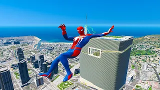 GTA 5 Best Ragdolls Spiderman Jumps Fails EP63 (Euphoria Physics)
