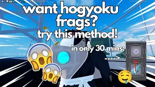 the secret method to HOGYOKU FRAGS in Peroxide..