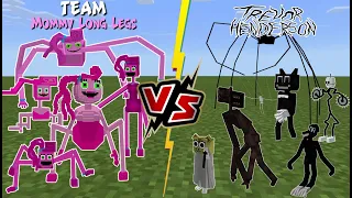 Team Mommy Long Legs VS Trevor Henderson Creatures (Spider VS Siren Head)