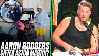 Pat McAfee Reacts: David Bakhtiari Buys Aaron Rodgers An Aston Martin.. Kind Of