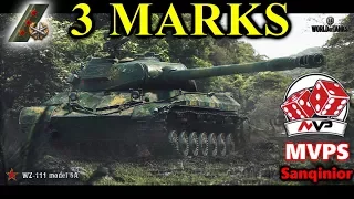 World of Tanks - WZ-111 Model 5A - 13K Damage - 3 MARKS GAME!