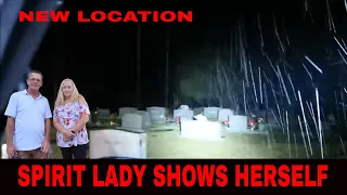 SPIRIT LADY IN WHITE SHOWS HERSELF