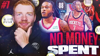 NO MONEY SPENT #1 - START OF NEW *NMS* SERIES!! NBA 2K24 MYTEAM!