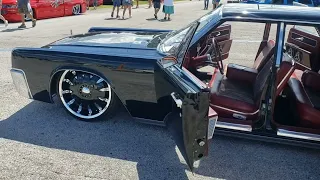 🔥🔥🔥TYRONE DAVIS-IN THE MOOD...BAGGED LINCOLN SITTIN LOW @ TAMPA SLAM FEST CAR SHOW