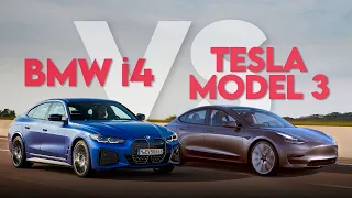 Tesla Model 3 -VS- BMW i4 | Which is better? | ALL you NEED to KNOW