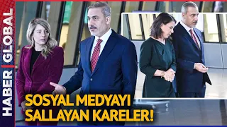 Sosyal Medyayı Sallayan Kareler! Fidan'ın NATO Toplantısındaki Rahat Tavırları Beğeni Topladı