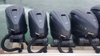 5 Yamaha 425 HP Outboards on a 53 Foot Scout - Wow!!