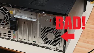 An Update on the HP PC in the Previous Video