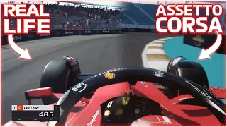 Assetto Corsa VS Real Life | 2022 Miami Grand Prix Pole Lap