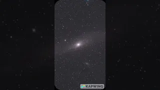 andromeda galaxy through backyard telescope #shorts #space #galaxy #viral