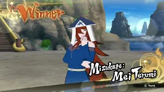 All Mizukage Mei Victory Quotes and Cut-in images/secret factors with Ultimate Jutsus