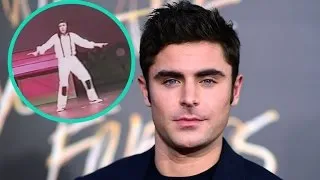 Zac Efron Blushes After Jimmy Kimmel Reveals Vintage Video of High School Performance
