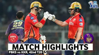 PBKS vs KKR 42nd Match IPL 2024 Highlights | IPL Highlights 2024 | PBKS vs KKR IPL Highlights Today