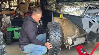 Fitting bigger wheels and tyre to Polaris Ranger XP1000