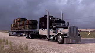 Rollin' 389  Peterbilt  Miles City MT - Jordan MT  Zeemods C16  ATS  Montana Expansion Map. ATS 1.47