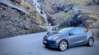 Our Insane EV Road Trip Around Norway Continues! Model Y to Trondheim Over The Trollstigen - Part 3