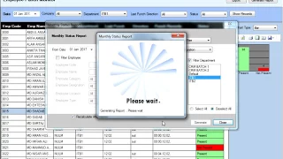 how to generate biometric attendence in essl software