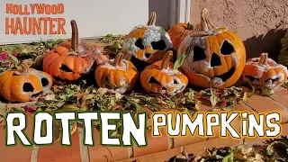 DIY Halloween Decorations - Rotten Pumpkin Patch - Rotting Pumpkin Makeover