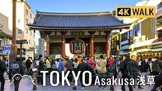 Tokyo Asakusa WALK, Senso-ji Temple Kaminarimon Gate, Tokyo 浅草寺 雷門 浅草散歩・Japan Walking Tour・ASMR City