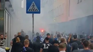 Bielefeld Fans beim Pokalsieg gegen Bochum I 12.08.2023