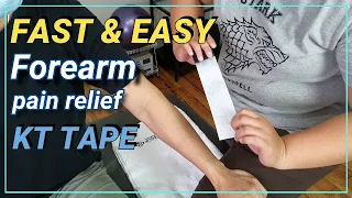 Forearm Pain Relief | How to apply Kinesiology Tape for Tennis Elbow