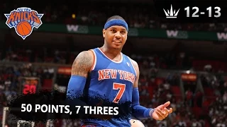 Carmelo Anthony Full Highlights at Heat / 50 Points!! [04.02.2013]