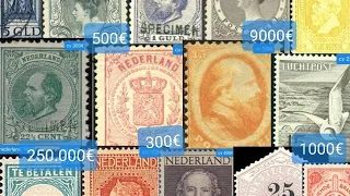 50 most expensive Nederland stamps rare valuable stamps from Nederland