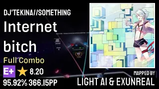 Beat Saber | DJ'TEKINA//SOMETHING - Internet bitch | Expert+ | ⭐8.20 | 95.92% 366.15pp FC