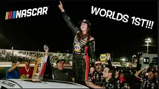 HAILIE DEEGAN MAKES HISTORY!!! First female to WIN a NASCAR pro series race!