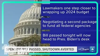Congress passes first package of spending bills just hours before shutdown deadline for key agencies