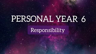 PERSONAL YEAR 6 | 2024 NUMEROLOGY READING FORECAST ✨ | RESPONSIBILITY! ✨🌟✨