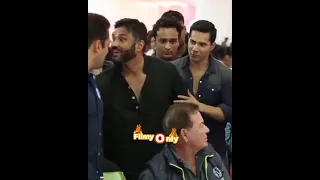 Salman khan, Sunil shetty and varun dhavan all Bollywood actors meet.