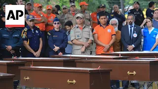 Brazilian authorities bury deceased migrants who drifted in African boat to the Amazon