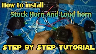 How to install dual horn stock horn loud Horn Step by step tutorial