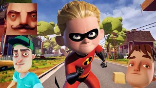 Hello Neighbor - New Neighbor The Incredibles Dash Parr Final History Gameplay Walkthrough