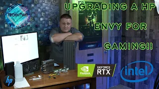 How to Upgrade a HP Envy Desktop TE01 Into a Real Gaming Machine | Before after Benchmarks