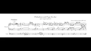 Johann Sebastian Bach -- Prelude and Fugue in E♭ Major, BWV 552 -- Score