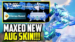 GLACIER AUG ON-HIT EFFECT SKIN!! | PUBG MOBILE