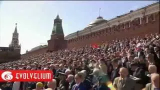 Парад победы 9 мая 2014 в Москве на Красной площади Путин Техника Авиация