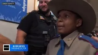 Several Minnesota police departments make boy with terminal cancer an honorary officer